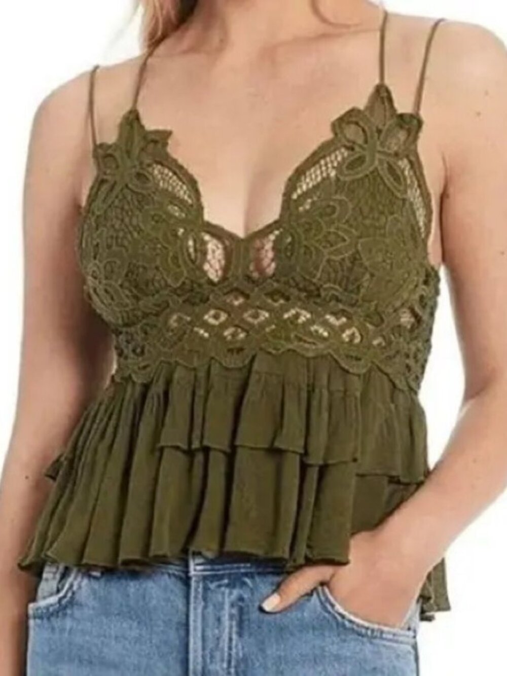 FREE PEOPLE Adella Cami Tank Top